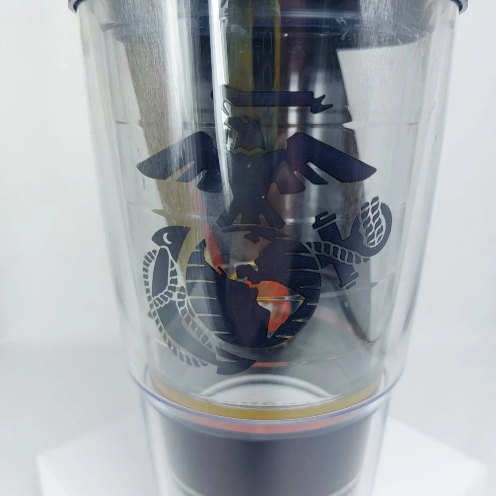 Tervis Official USMC‎ Transparent Insulated Cup Tumbler with Lid 30oz